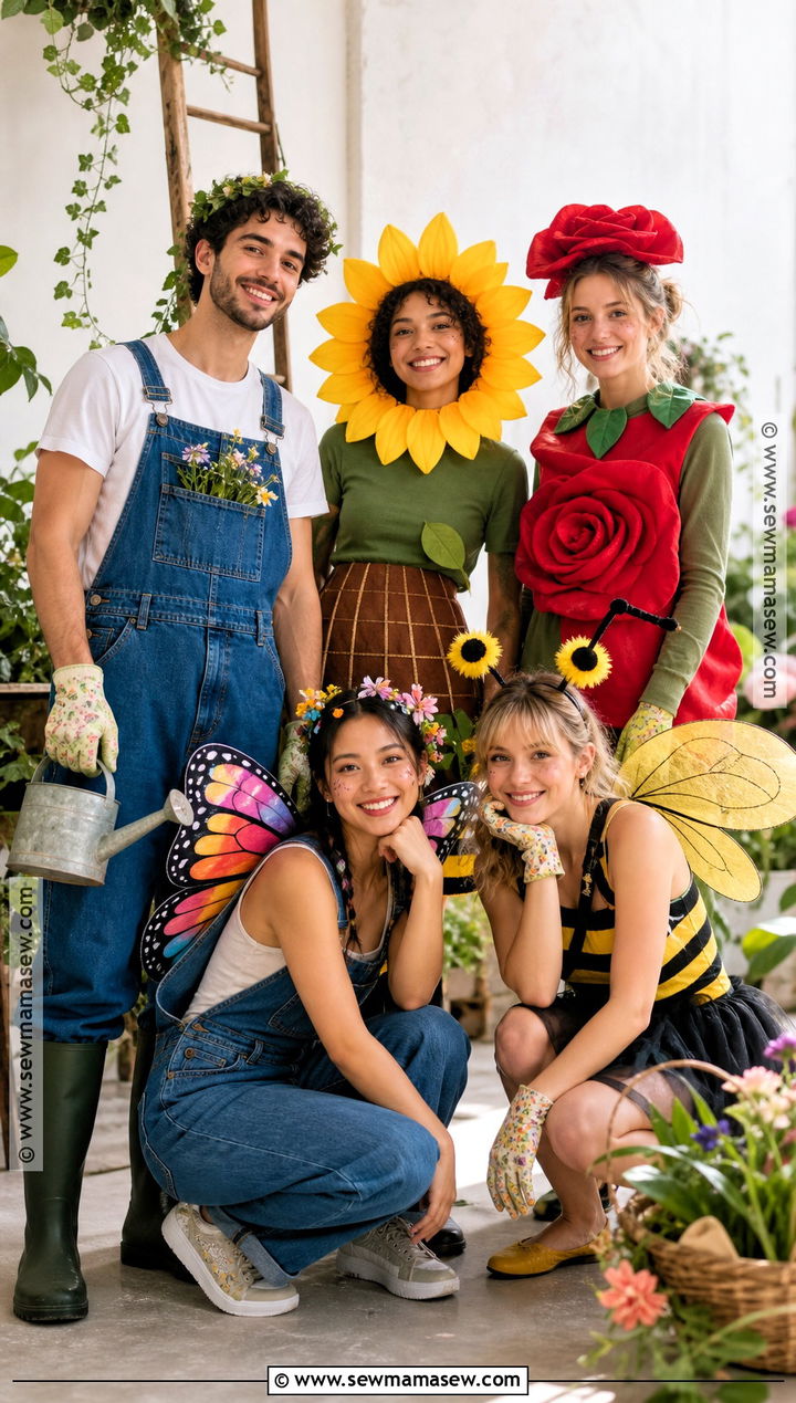 Garden Group Halloween Costume - 35 group of 5 halloween costumes