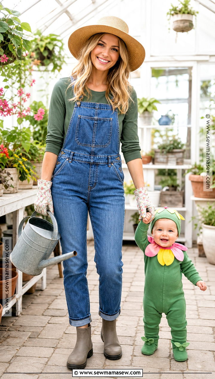 Gardener And Baby Flower Costume - 30 mom and baby costumes