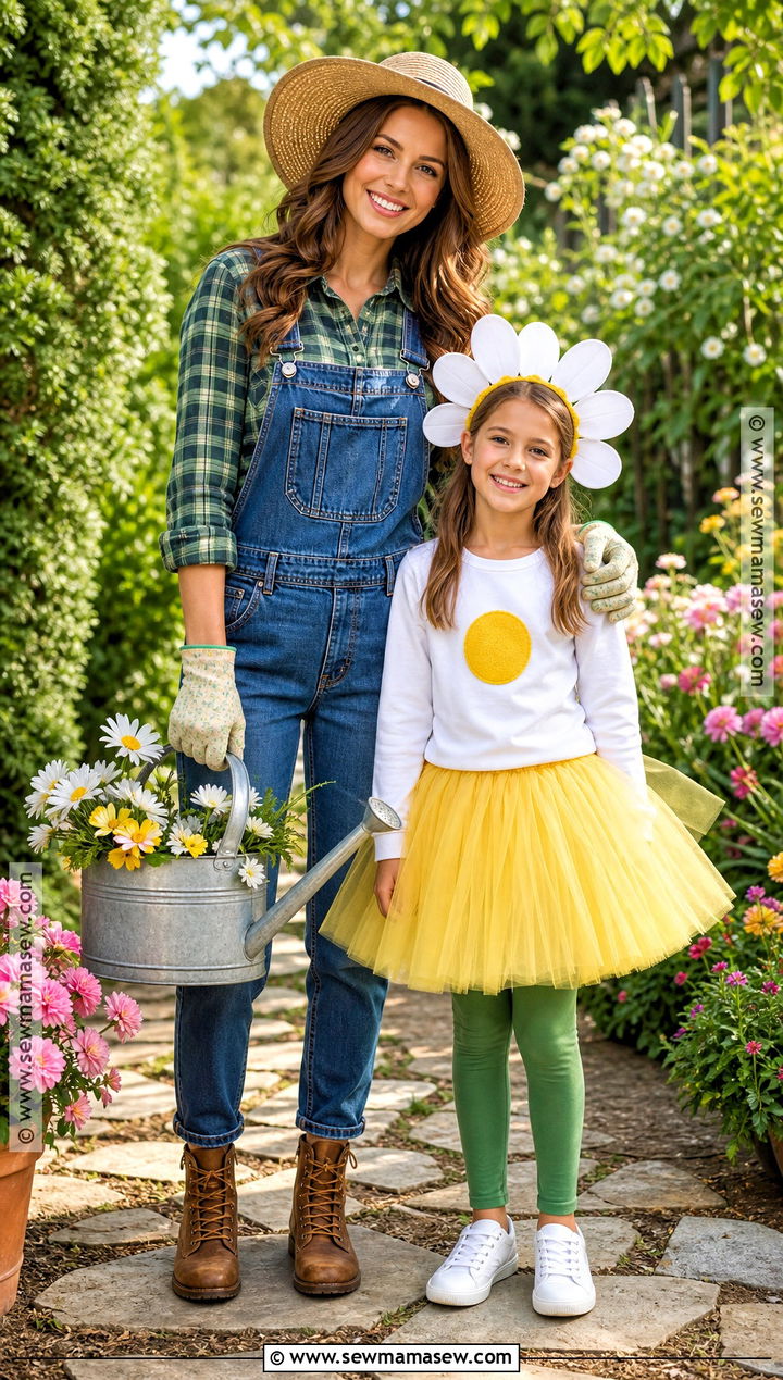 Gardener And Daisy Mom And Daughter Costume - 35 mom and daughter halloween costumes