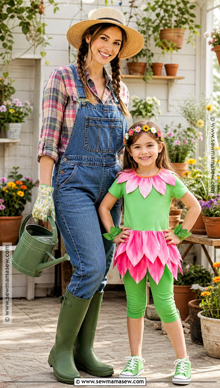 Gardener And Flower Costume - 30 Mommy And Me Costumes Daughters