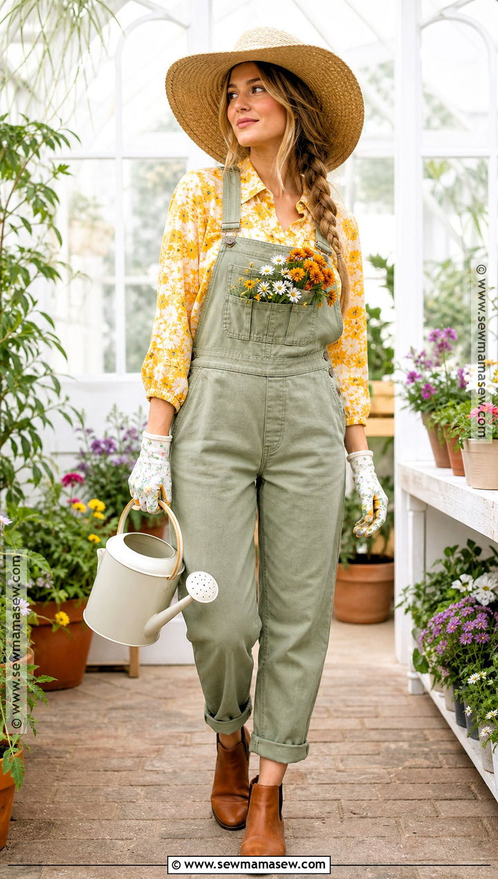 Gardener Costume With Green Overalls - 30 halloween costumes with overalls