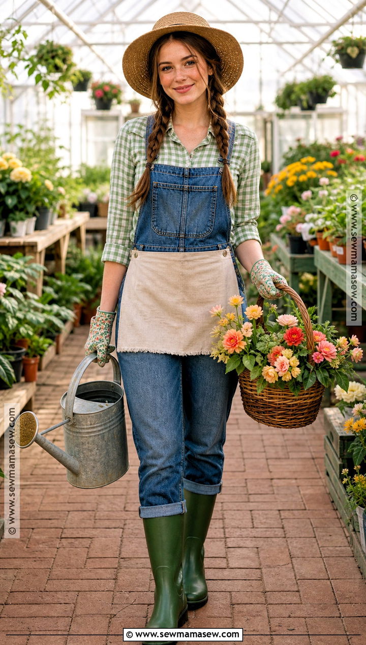Gardener Costume With Overalls - 35 Halloween Costumes Women Easy
