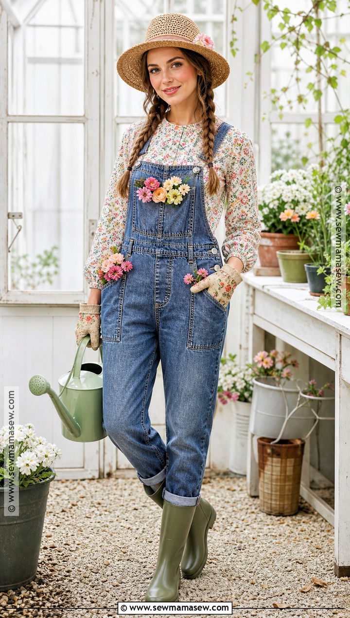 Gardener Costume With Overalls - 50 easy halloween costumes for women