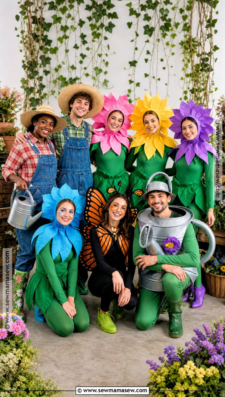 Gardeners And Flowers Group Costume - 50 group costume ideas