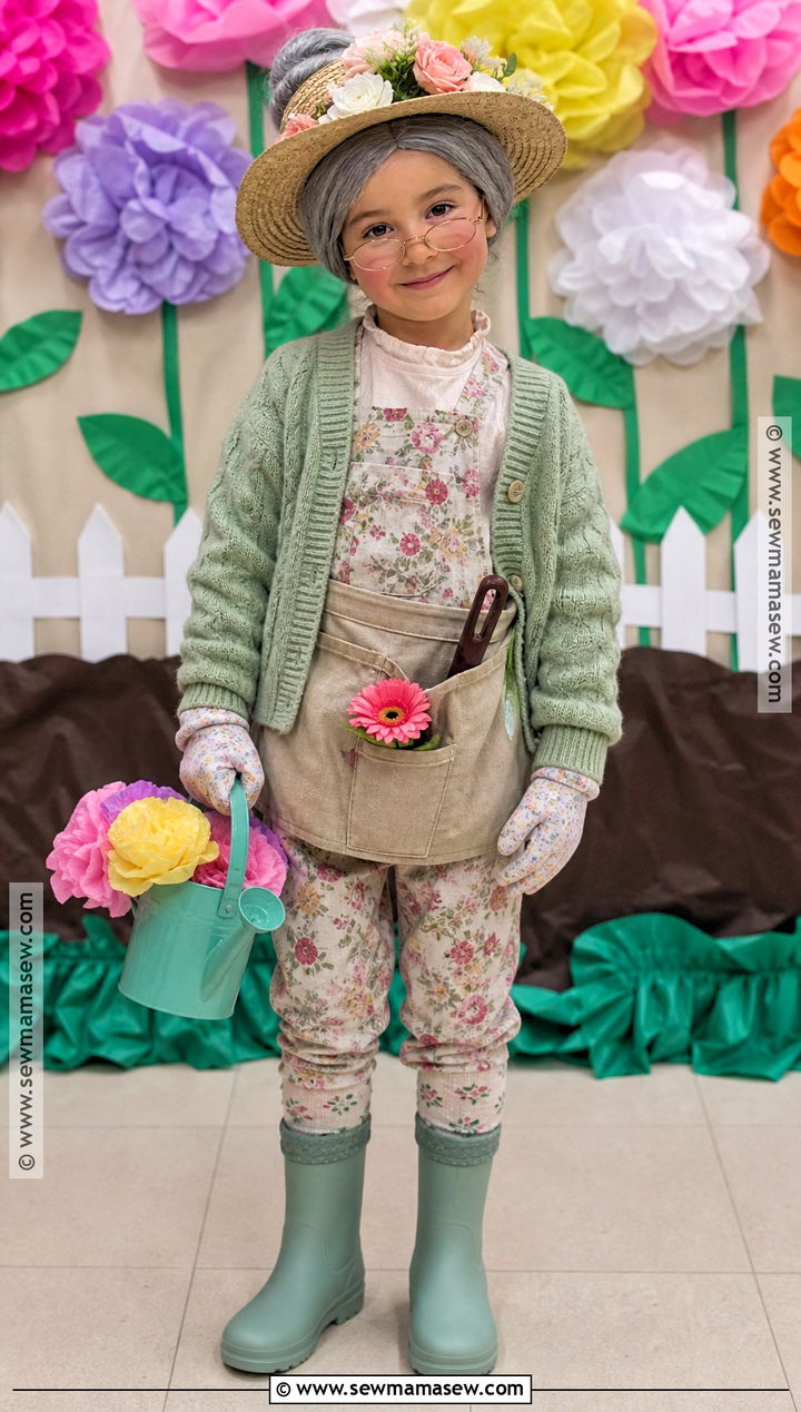 Gardening Grandma 100th Day Costume - 40 100th day of school dress up ideas