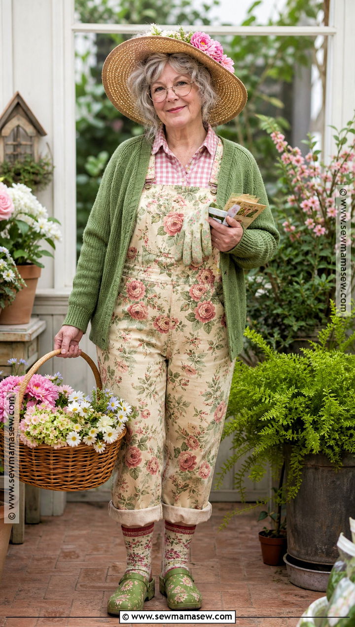 Gardening Grandma Costume - 40 old lady costume ideas