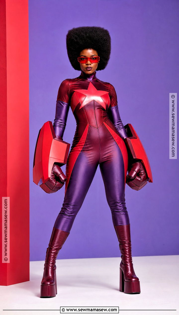 Garnet Halloween Costume With Red Visor - 45 halloween costumes for black women