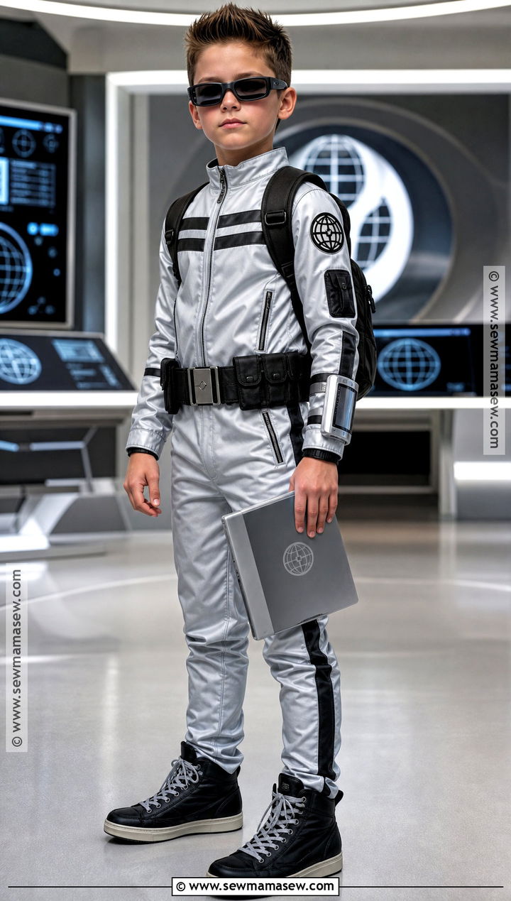 Gary Giggles Silver Agent Costume - 30 spy kids costume ideas
