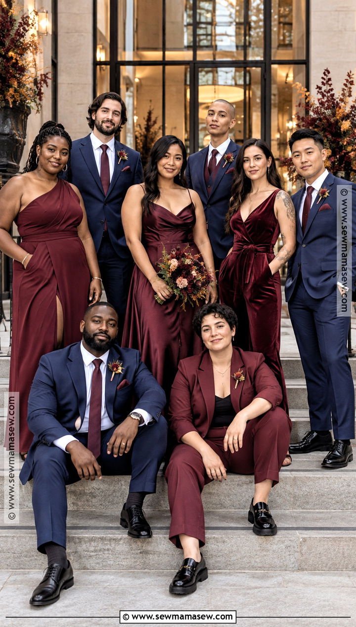 Gender Neutral Fall Wedding Party Attire - 15 fall wedding wedding party attire ideas