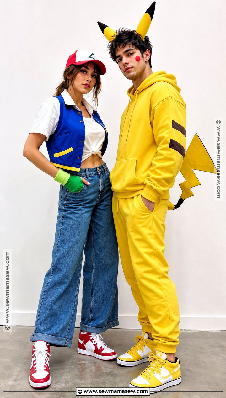 Gender Swapped Ash And Pikachu Costume - 30 ash and pikachu costume ideas