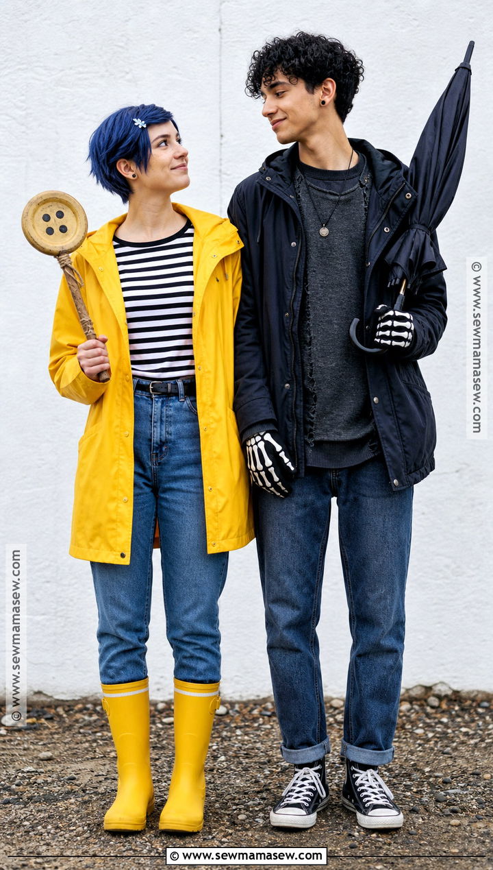 Gender Swapped Coraline And Wybie Costume - 30 coraline couple costume ideas