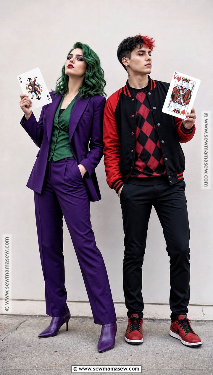 Gender Swapped Joker And Harley Quinn Couple Costume - 35 joker couple costume ideas