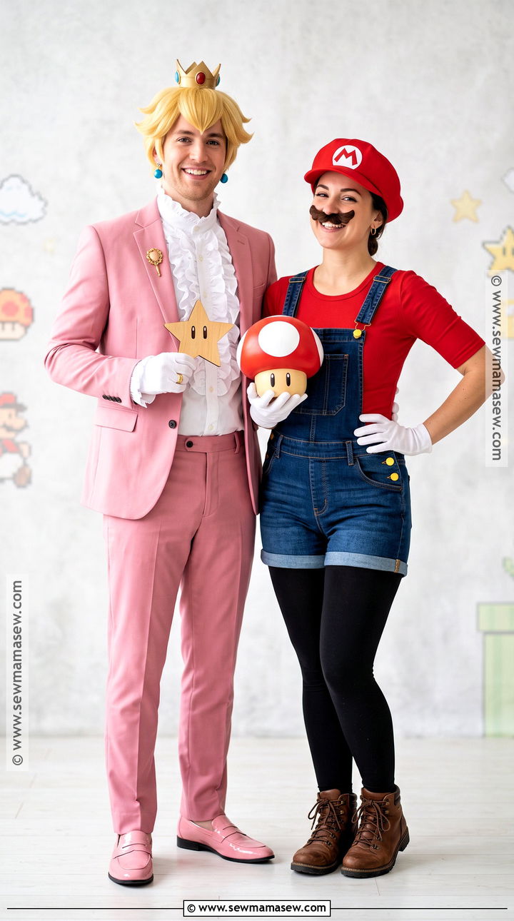 Gender Swapped Mario And Peach Costume - 30 Mario And Peach Costumes for Couples