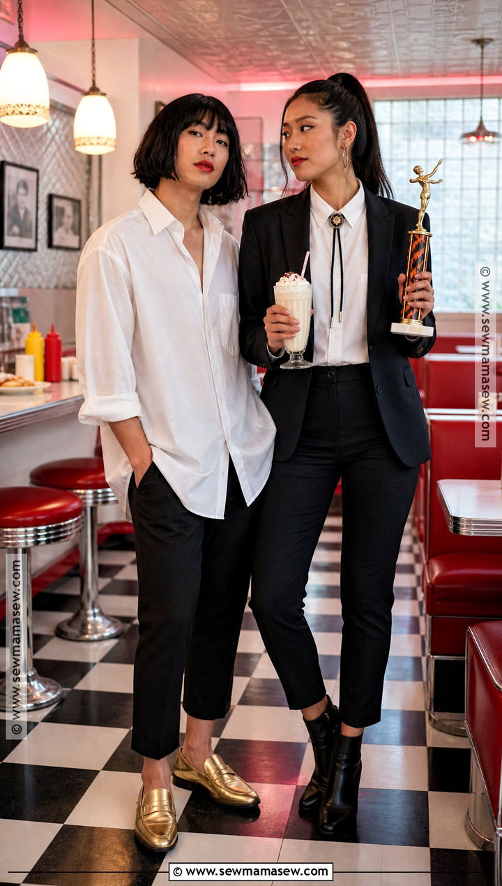Gender Swapped Mia And Vincent Costume - 45 pulp fiction costume ideas