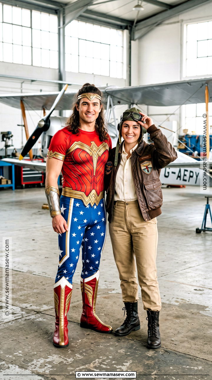 Gender Swapped Wonder Woman And Steve Couple Costume - 30 wonder woman couple costume ideas