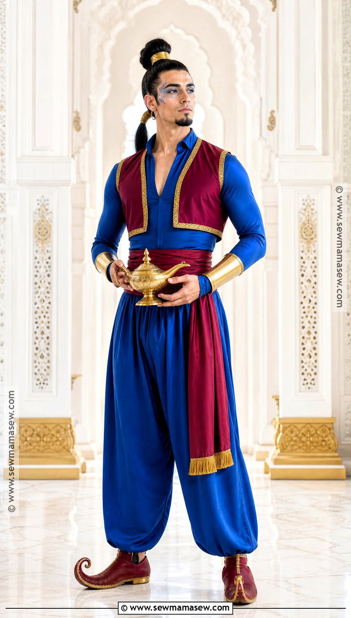 Genie Blue Vest Costume - 30 blue costumes