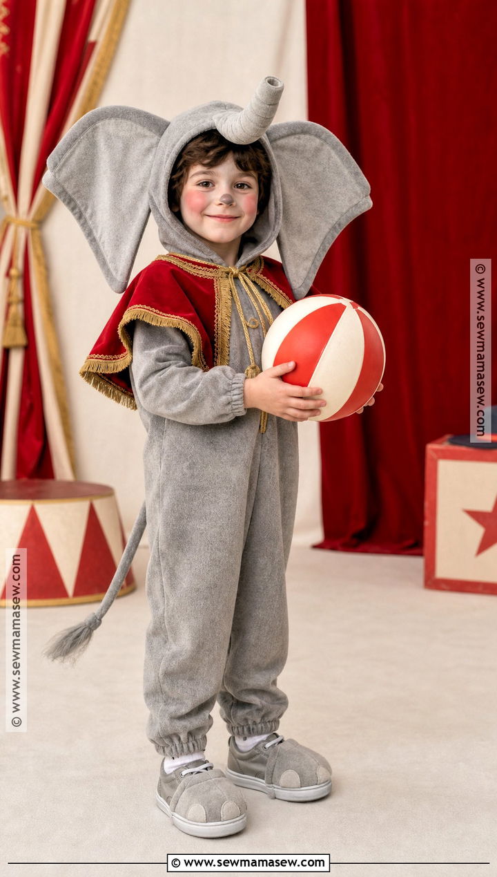 Gentle Circus Elephant Costume - 30 circus costumes
