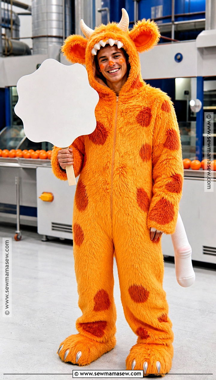 George Sanderson Costume With White Sock - 30 monsters inc costume ideas