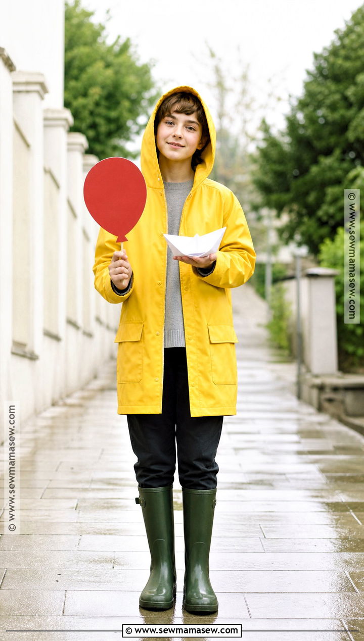 Georgie Yellow Raincoat Costume - 30 Yellow Halloween Costumes
