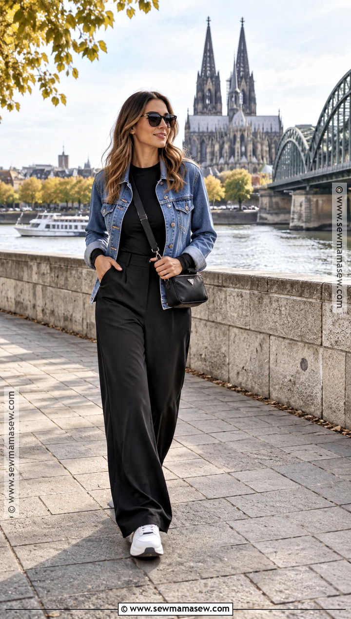 Germany Fall Denim Jacket Outfit - 20 germany fall travel outfits
