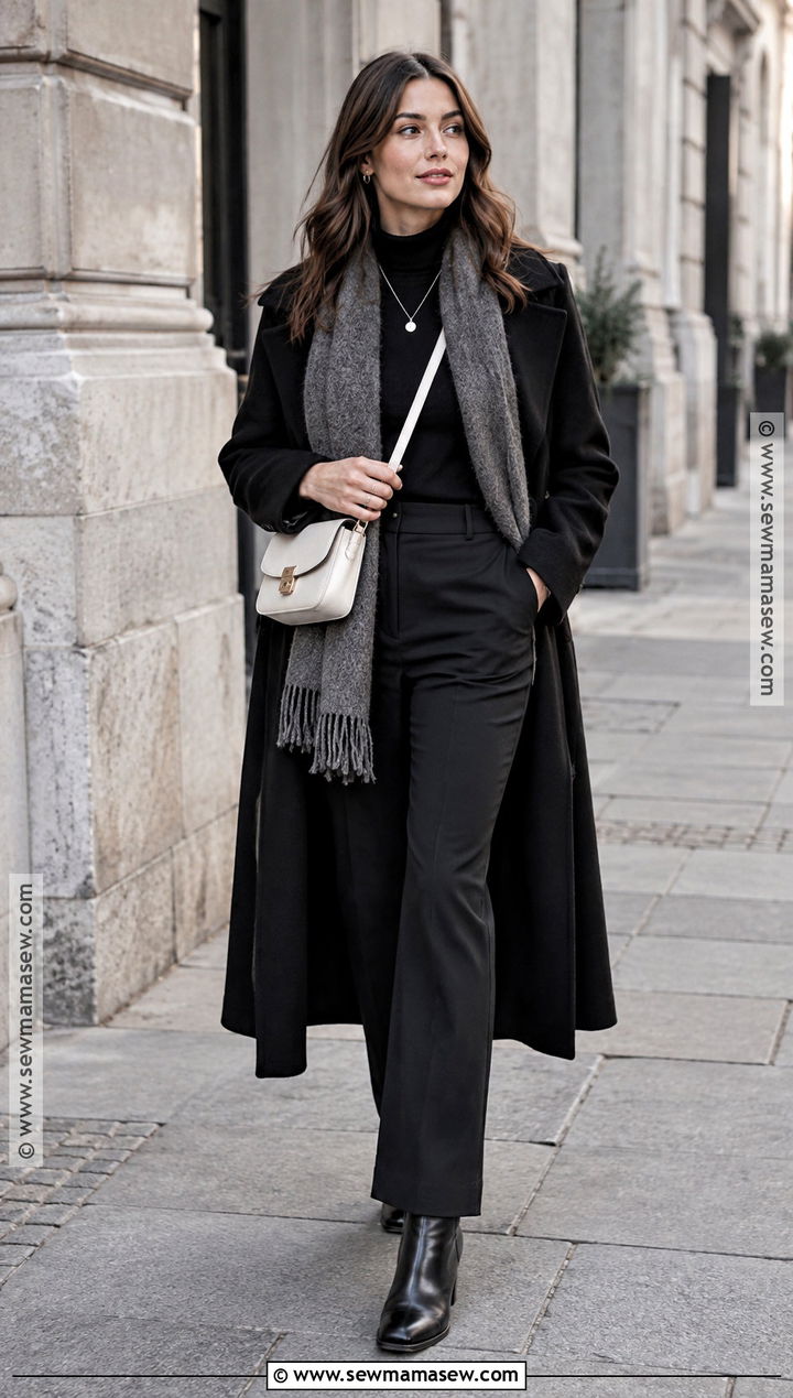 Germany Fall Monochrome Black Outfit - 15 Germany In Fall Outfits