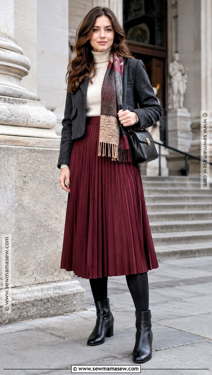 Germany Fall Pleated Skirt Outfit - 15 Germany In Fall Outfits
