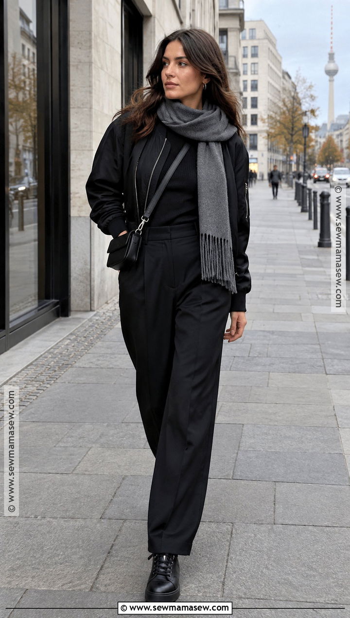 Germany September Berlin All Black Outfit - 15 Germany September Outfit Ideas