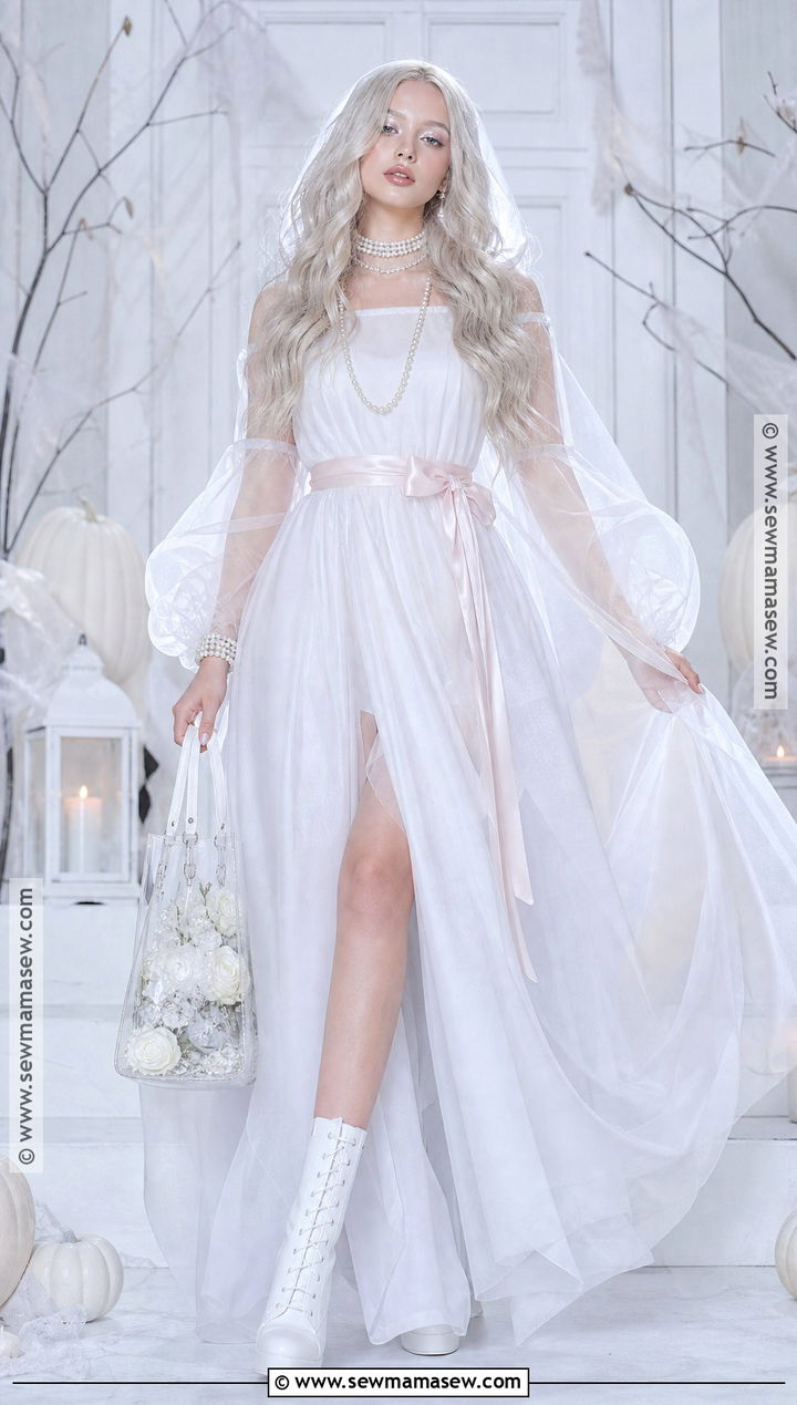 Ghost Barbie Costume - 50 barbie costume ideas