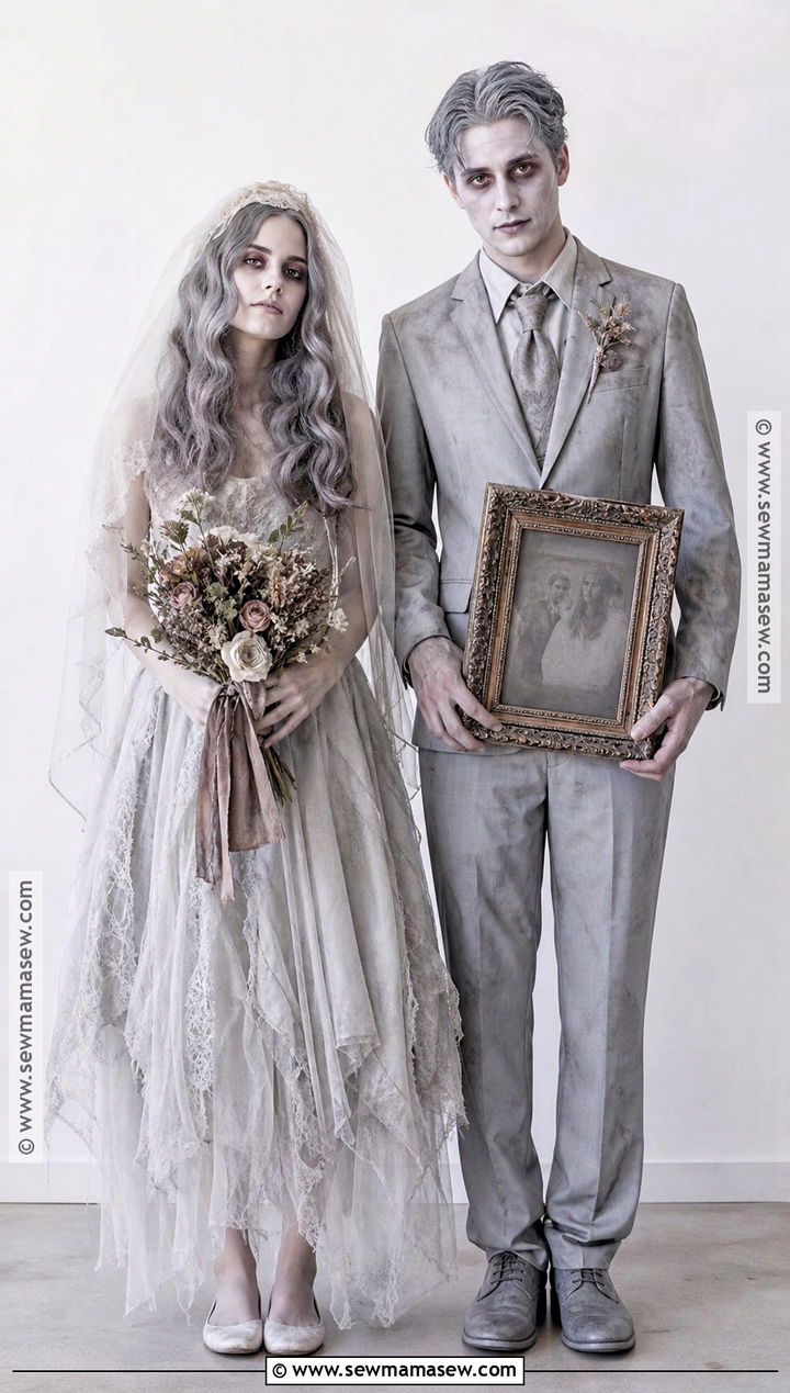 Ghost Bride And Groom Costume - 30 bride and groom halloween costumes