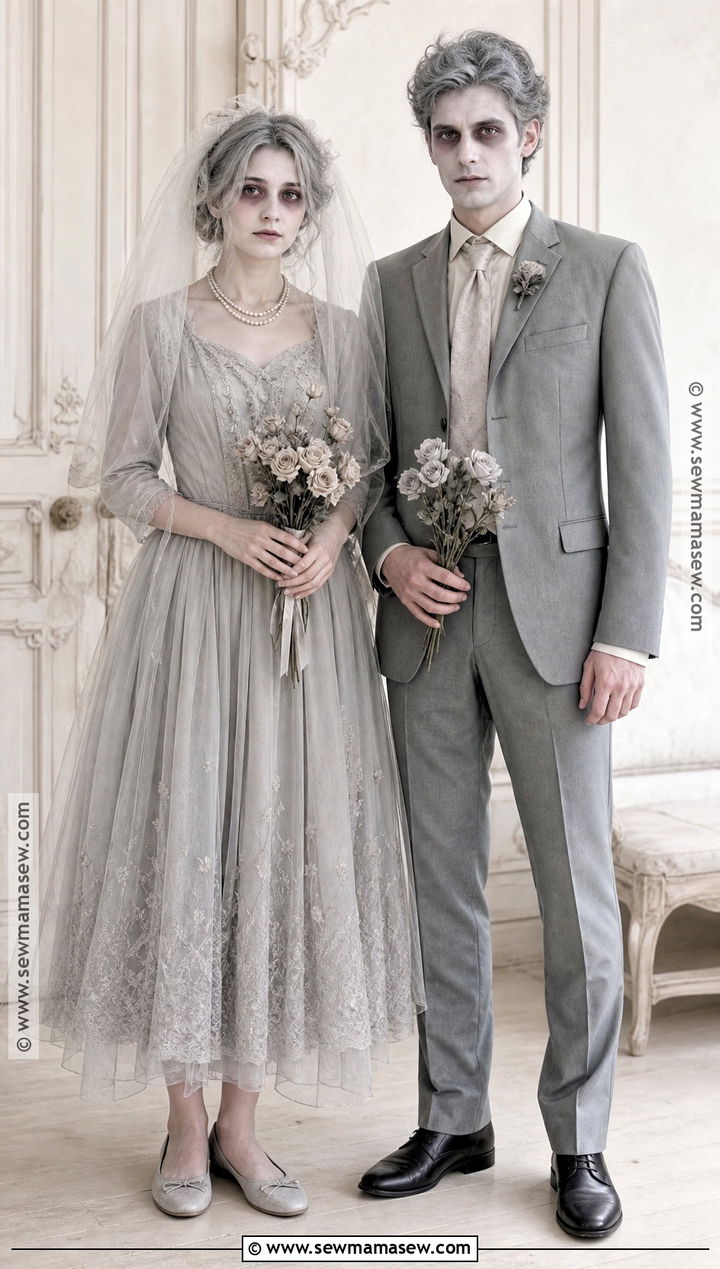 Ghost Bride And Groom Couple Costume - 40 couple costume ideas