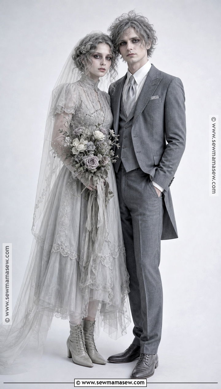 Ghost Bride And Groom Couple Costume - 50 couples costume ideas