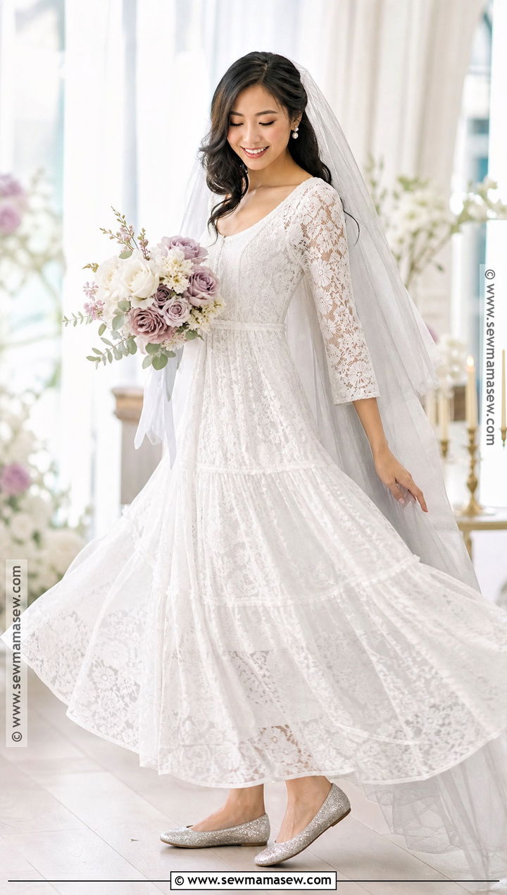 Ghost Bride Costume With Tulle Veil - 30 ghost clothes