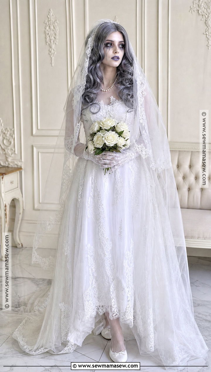 Ghost Bride Costume With Veil - 35 ghost halloween costume ideas