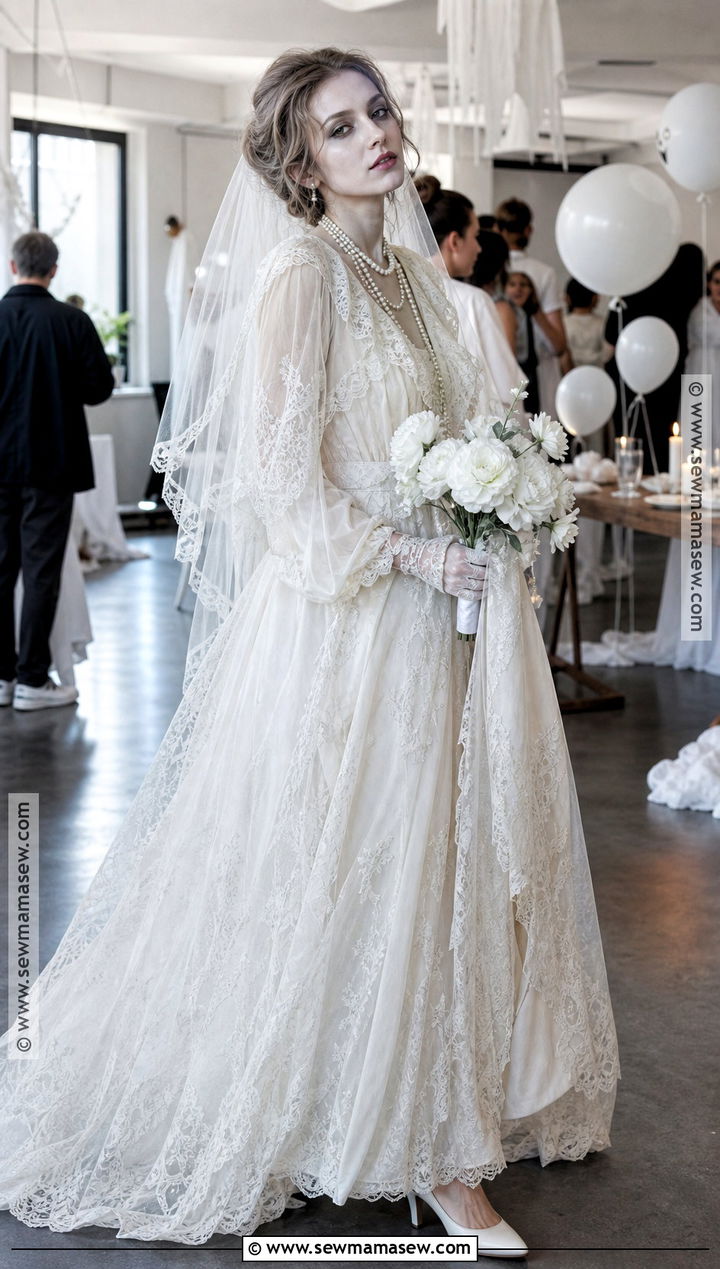 Ghost Bride Costume With White Veil - 30 halloween costume party ideas