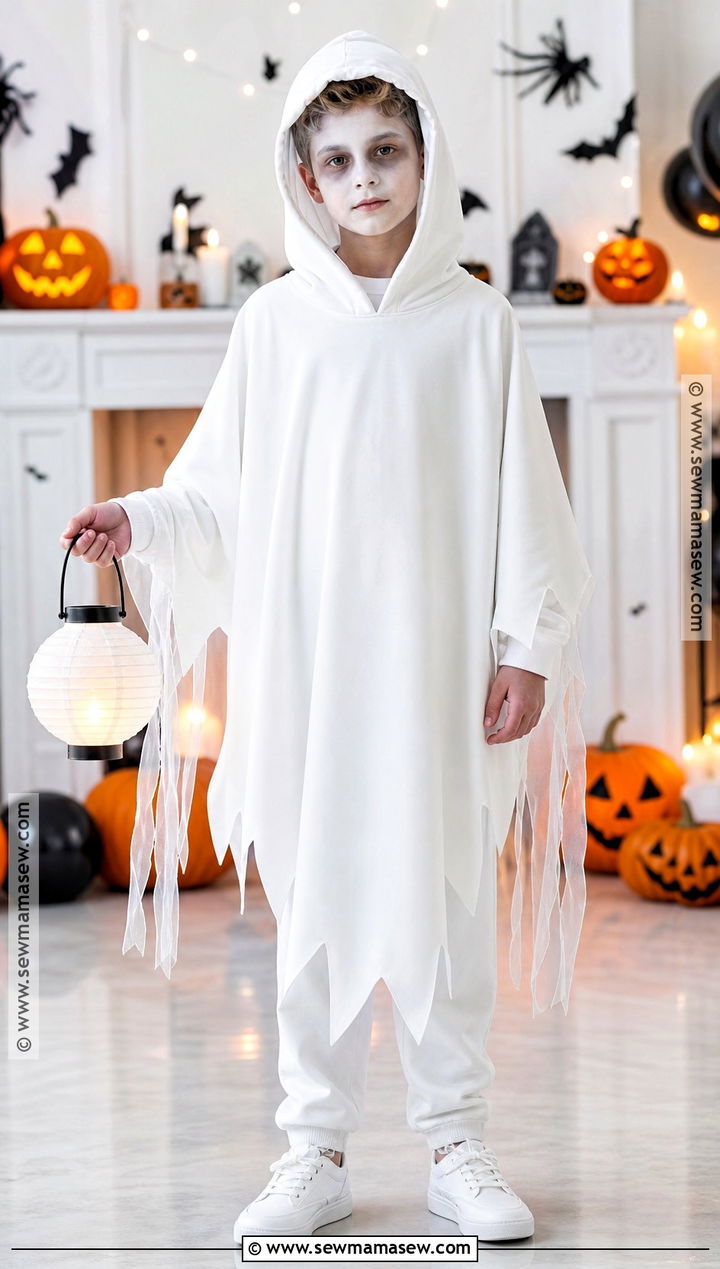 Ghost Costume With Friendly Face - 30 boys costume ideas