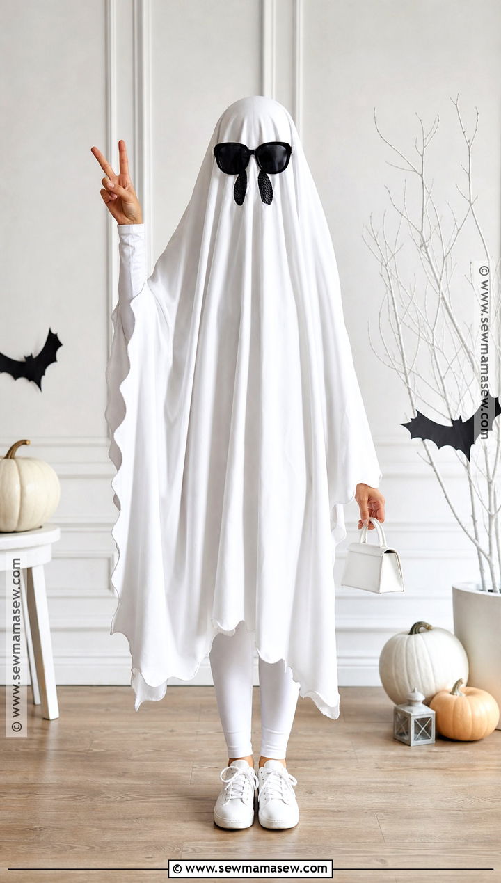Ghost Costume With Sunglasses - 35 ghost halloween costume ideas