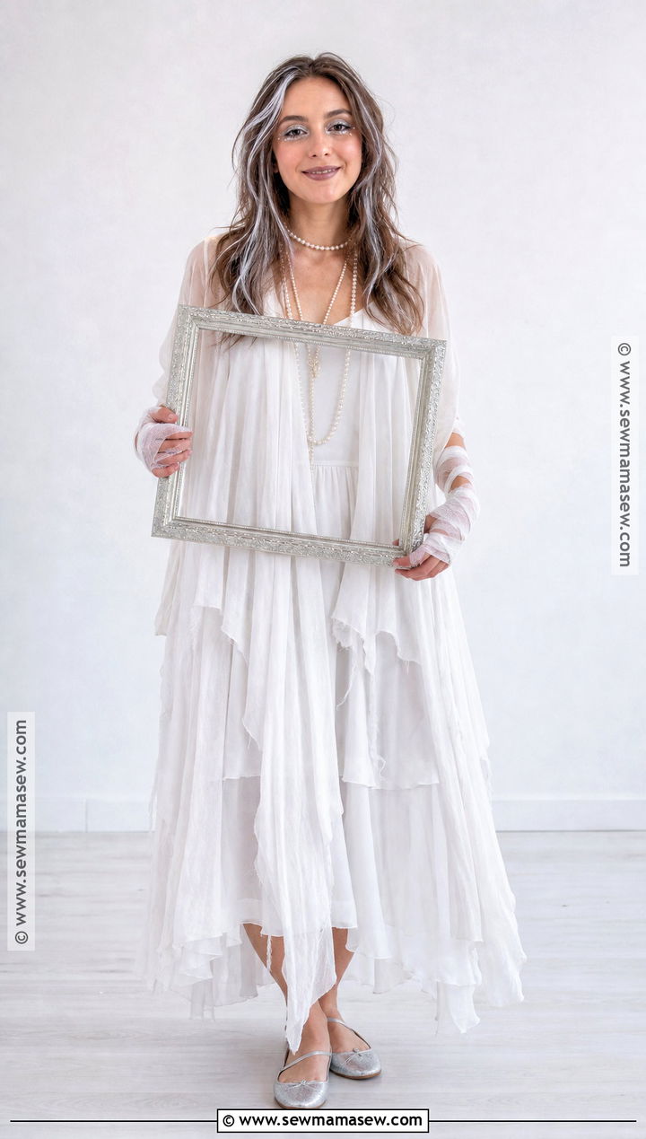 Ghost Costume With White Layers - 30 closet costumes