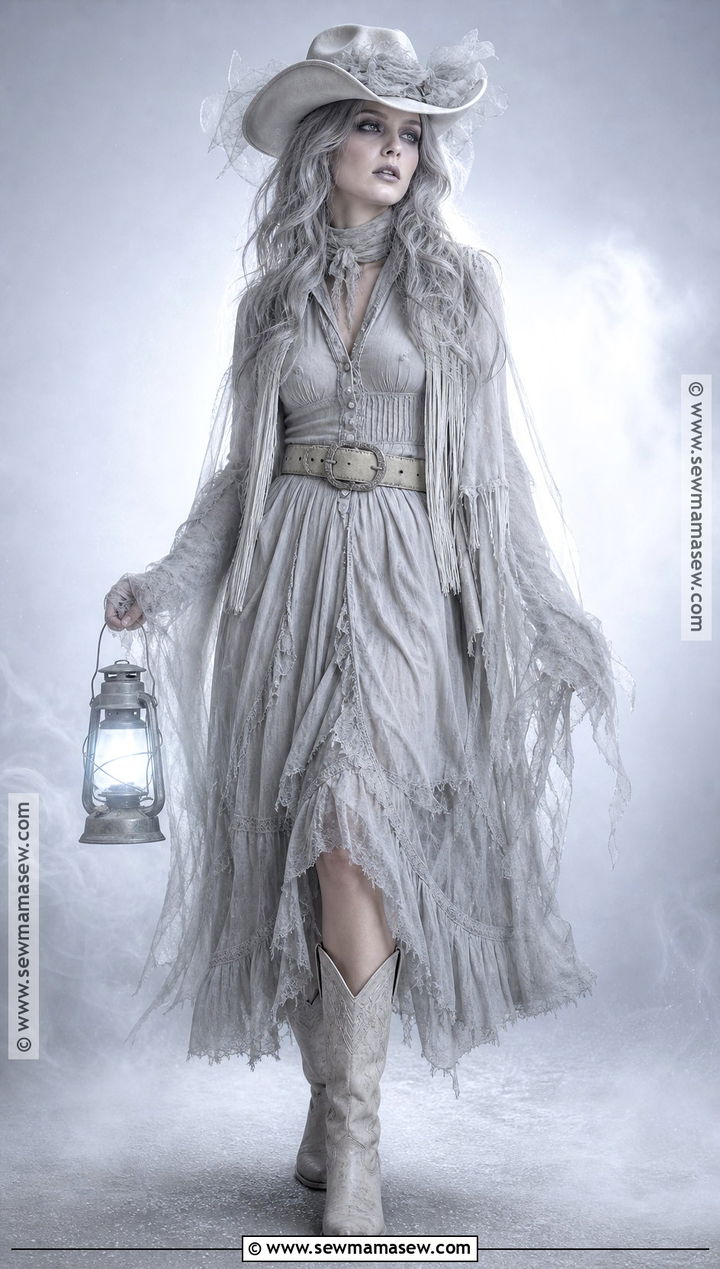 Ghost Cowgirl Western Costume - 30 western costume ideas for women