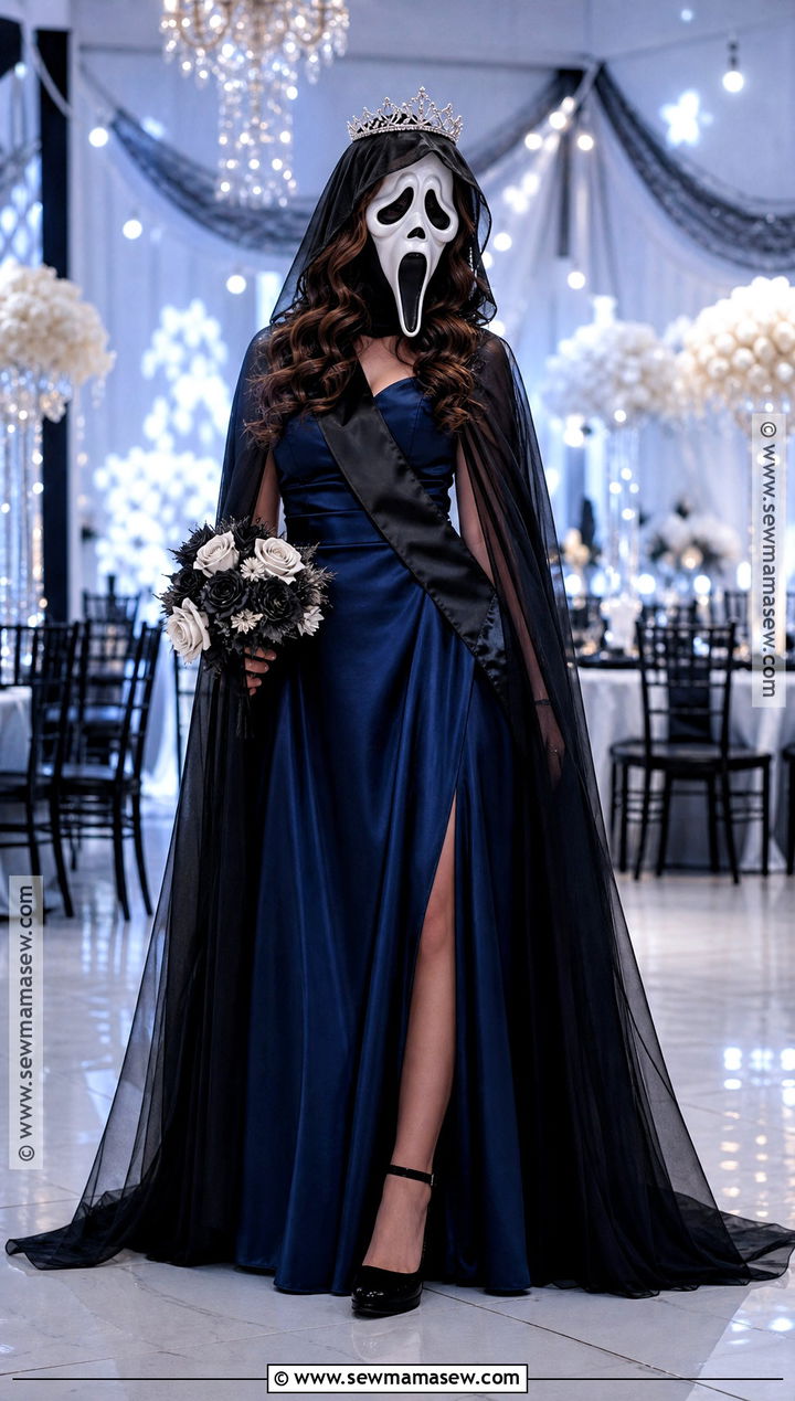 Ghost Face Prom Queen Costume With Sash - 45 ghost face costume ideas for women