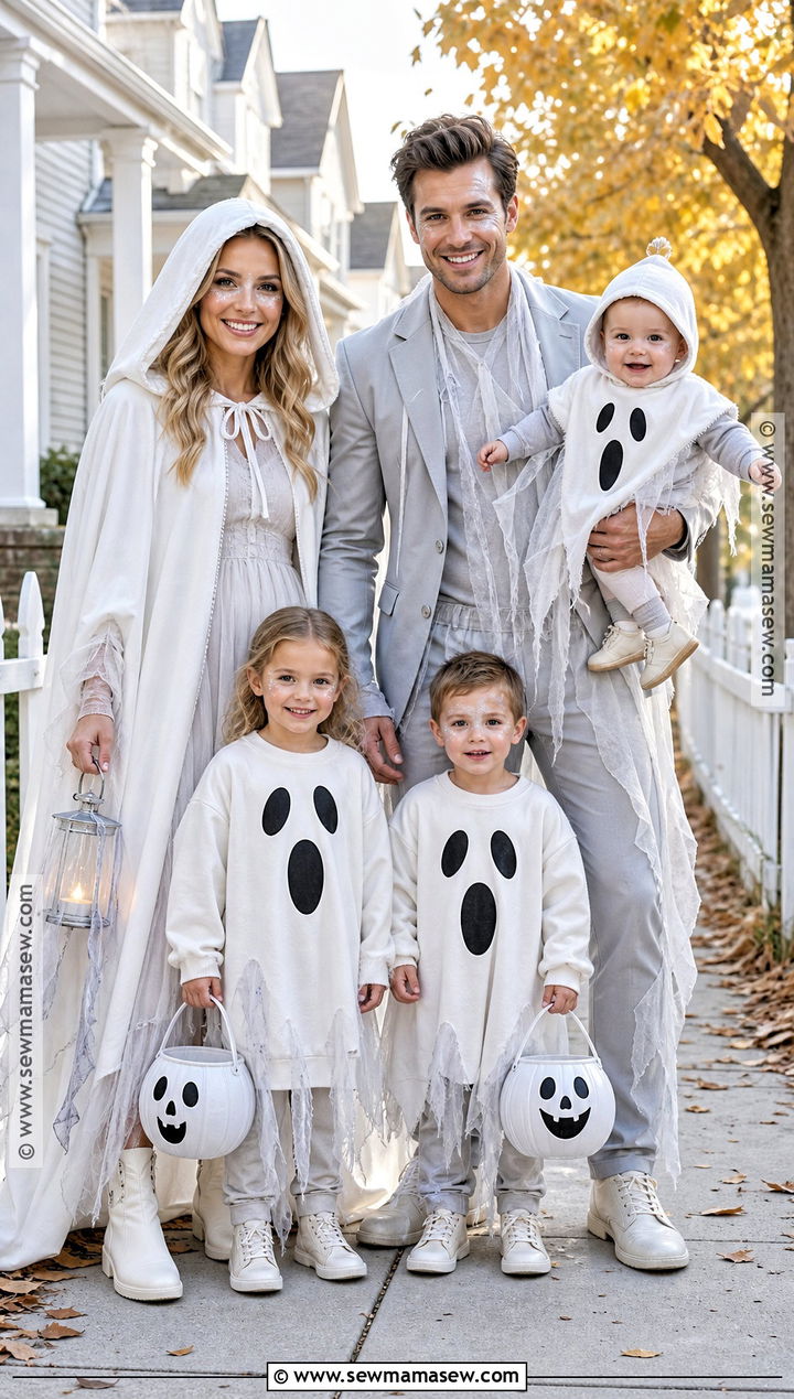 Ghost Family Costume - 30 Halloween Costumes Ghost