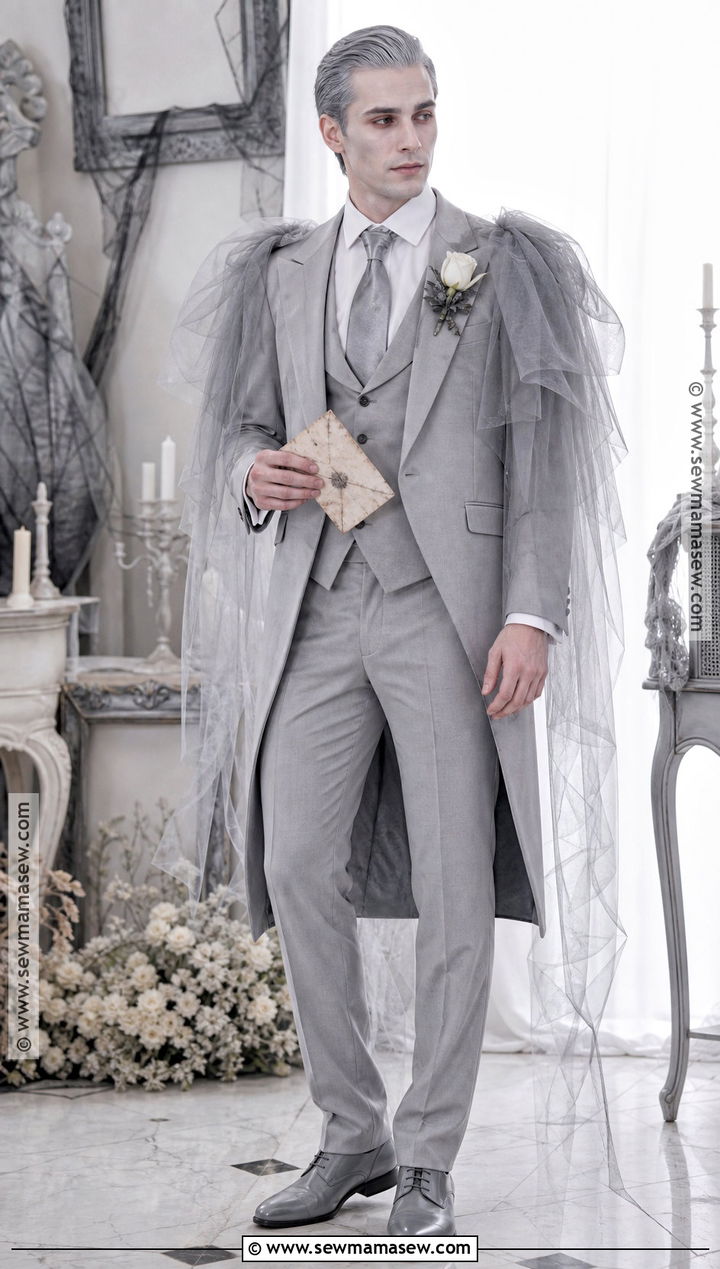 Ghost Groom Costume With Gray Suit - 30 Halloween Costumes Ghost
