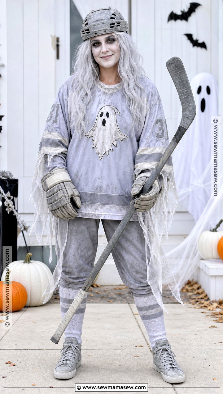 Ghost Hockey Player Costume - 30 hockey player costume ideas