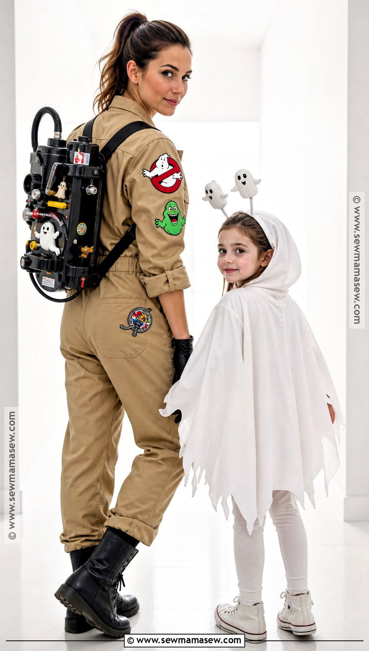 Ghost Hunter And Friendly Ghost Costume - 30 Mommy And Me Costumes Daughters