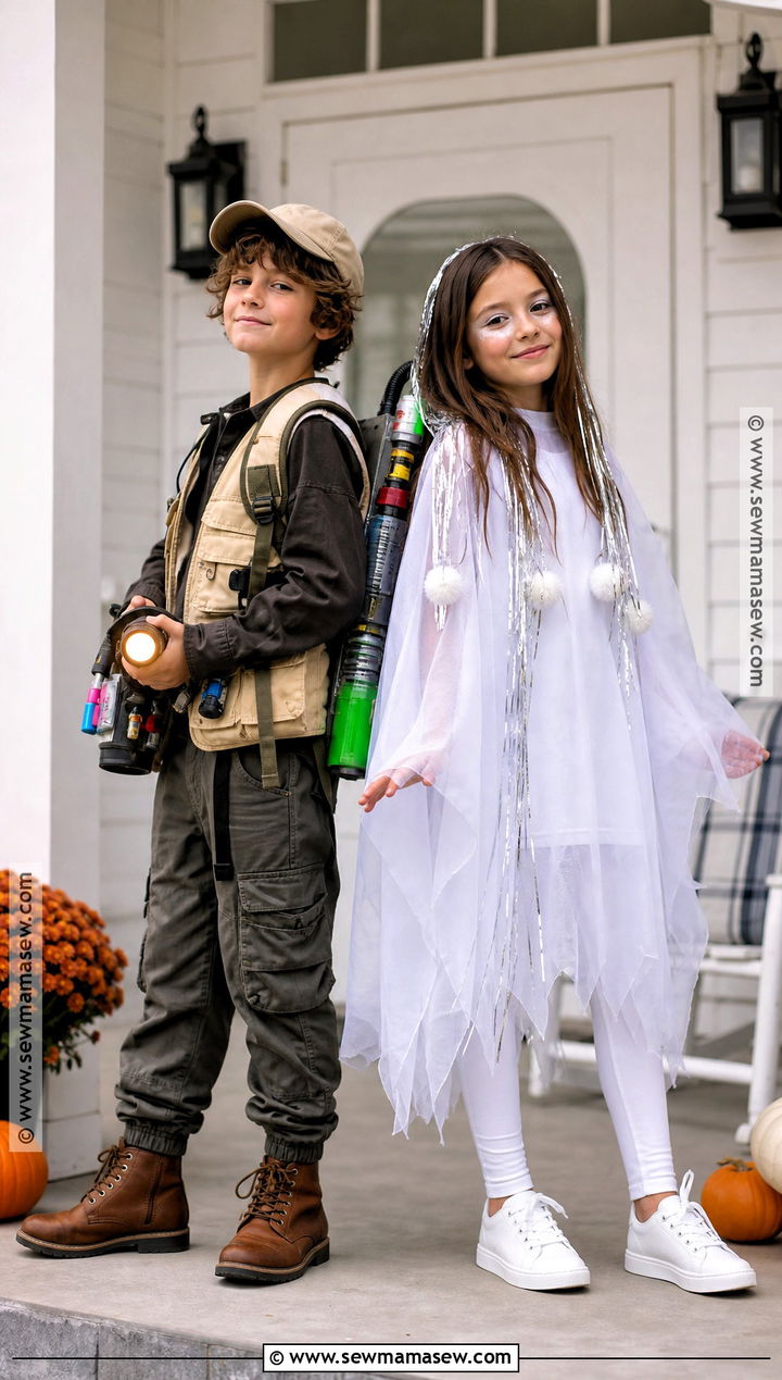 Ghost Hunter And Friendly Ghost Costumes - 35 brother sister halloween costumes