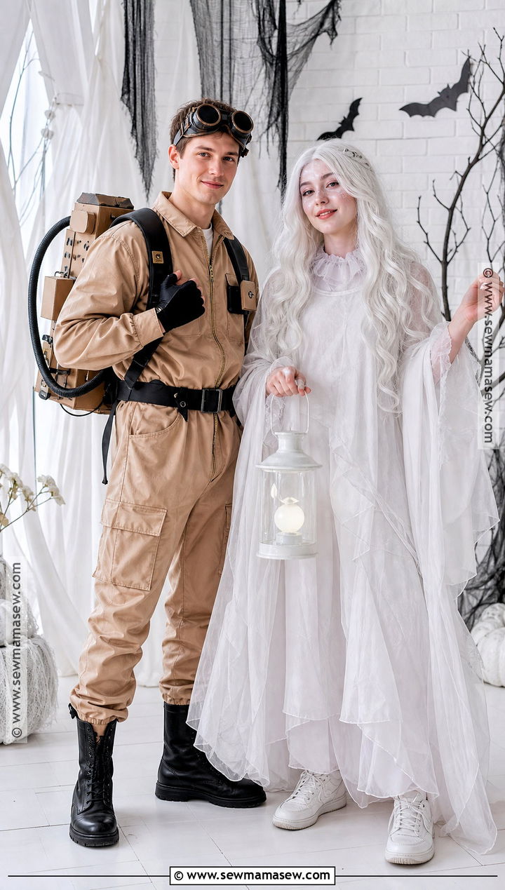 Ghost Hunter And Friendly Ghost Duo Costume - 30 costume duo ideas