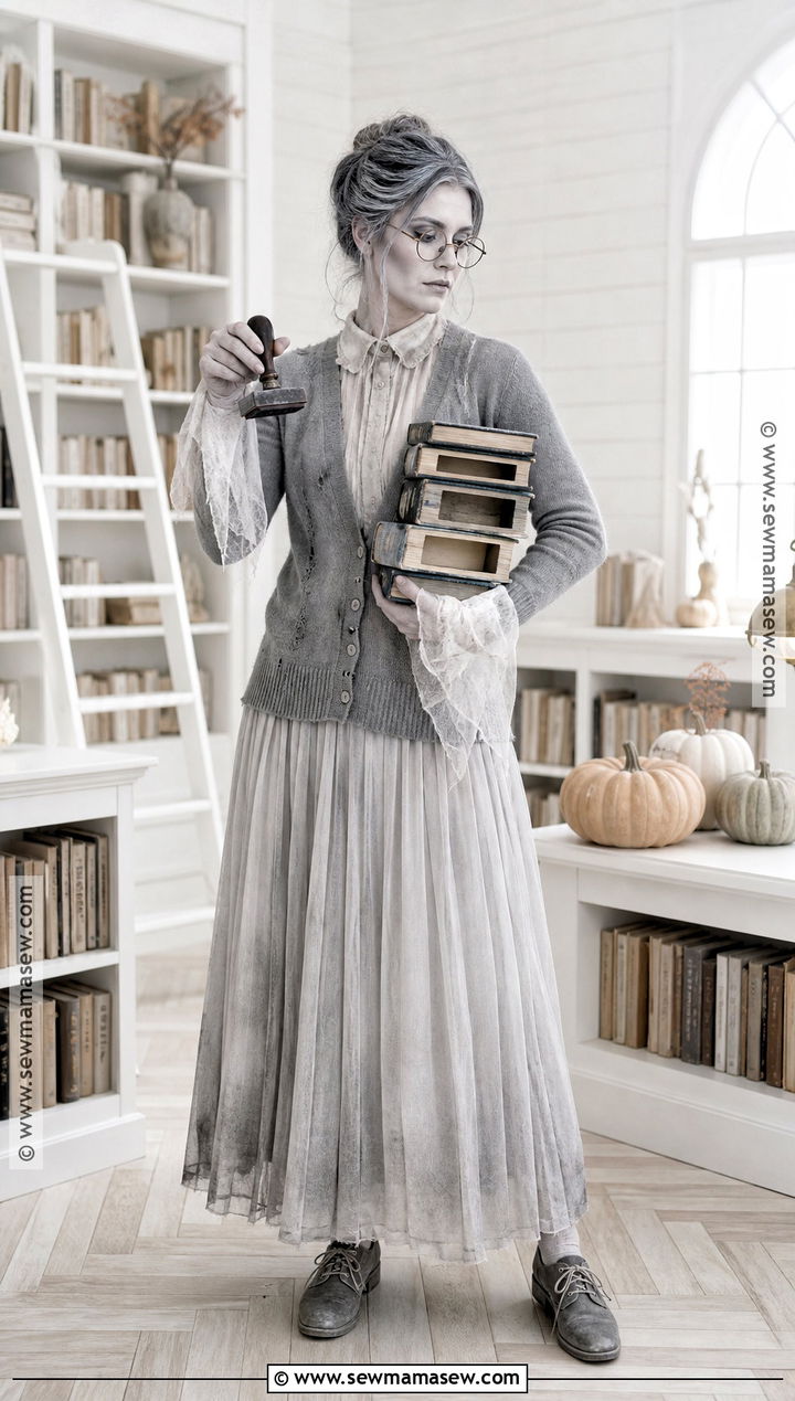 Ghost Librarian Costume - 50 niche halloween costumes