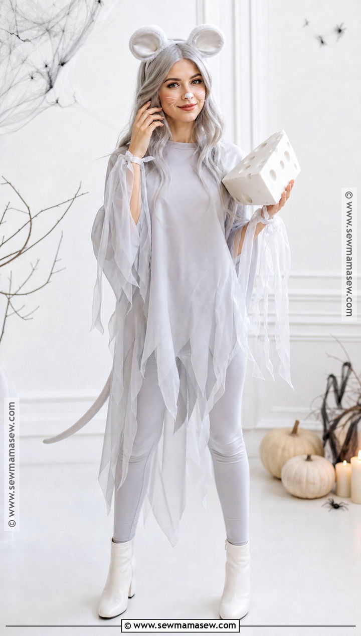 Ghost Mouse Costume - 35 mouse halloween costumes