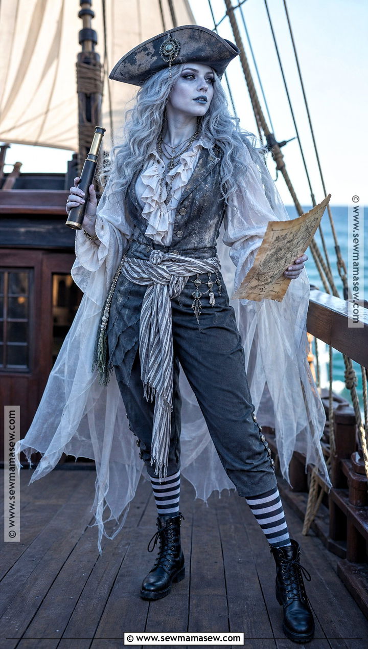 Ghost Pirate Costume - 40 scary halloween costume ideas