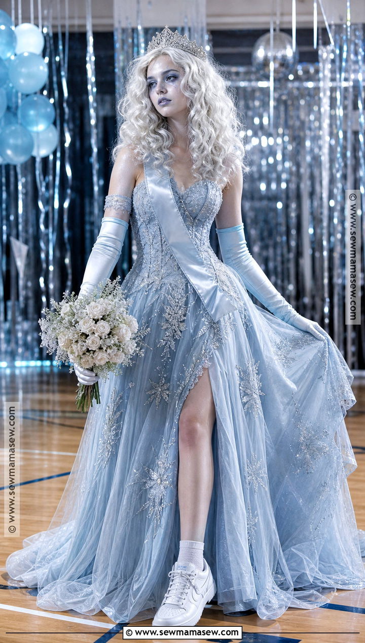 Ghost Prom Queen Outfit With Crown - 35 Ghost Outfit Ideas