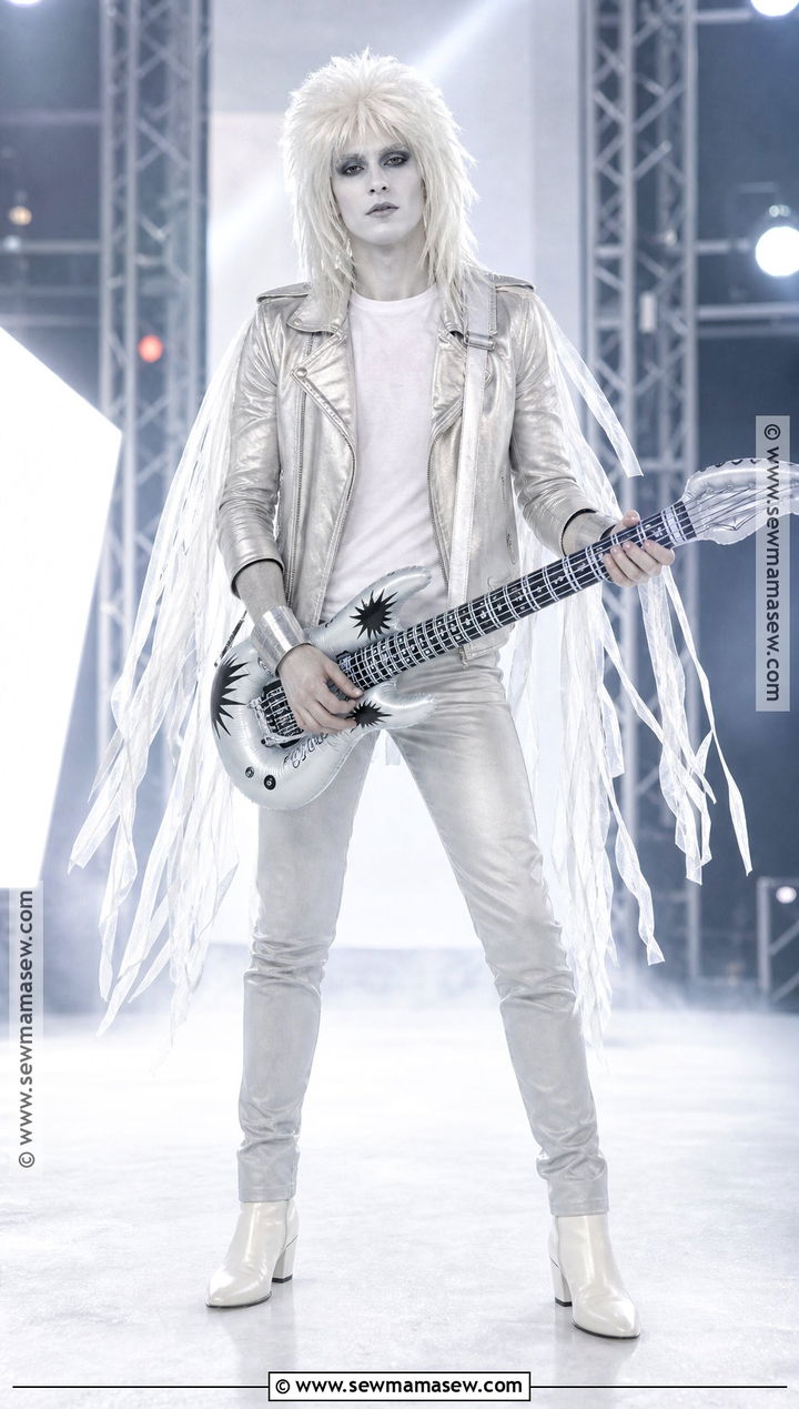 Ghost Rock Star Costume With Silver Jacket - 35 ghost halloween costume ideas